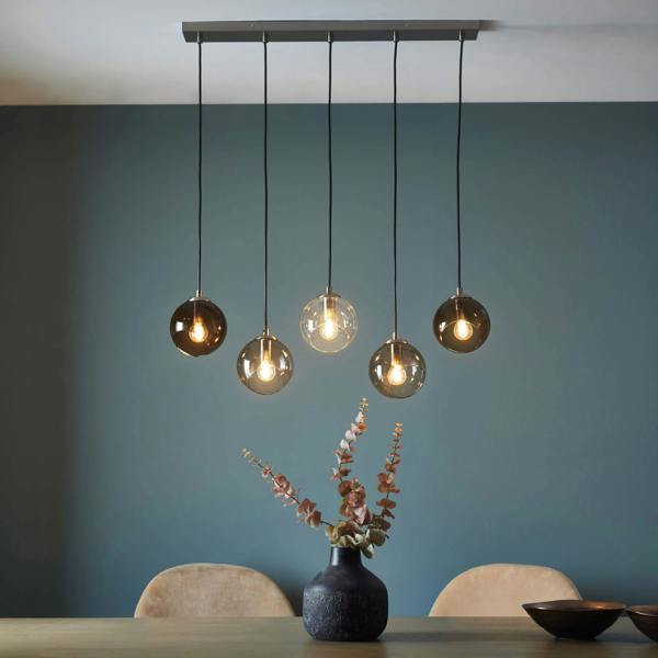 Pagazzi Lighting Branco Multi-Light Ceiling Pendant Bar