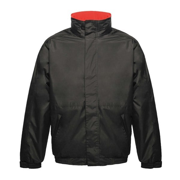 Regatta Mens Dover Waterproof Windproof Jacket - Black/Red