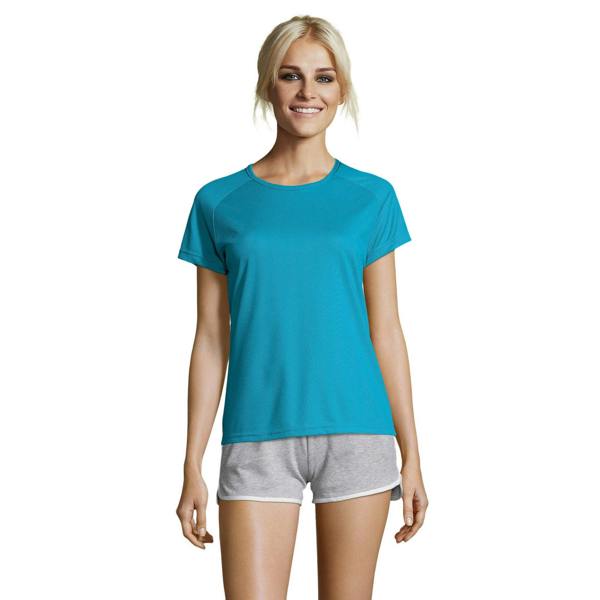 SOLS Womens/Ladies Sporty Short Sleeve T-Shirt - Aqua