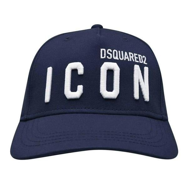 DSquared2 Childrens/Kids Icon Logo Cotton Baseball Cap - Eclipse Blue - 