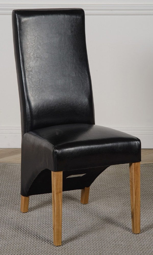 That's Furniture Oslo 90 x 90cm Small Square Oak Dining Set with Lola Leather Chairs