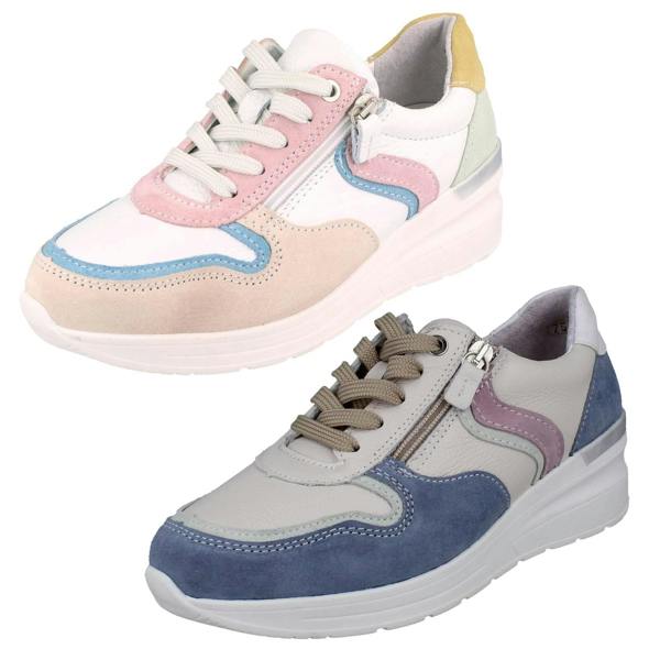 DB Shoes Ladies DB Wide Fit Casual Trainer With A Removable Insole Bat