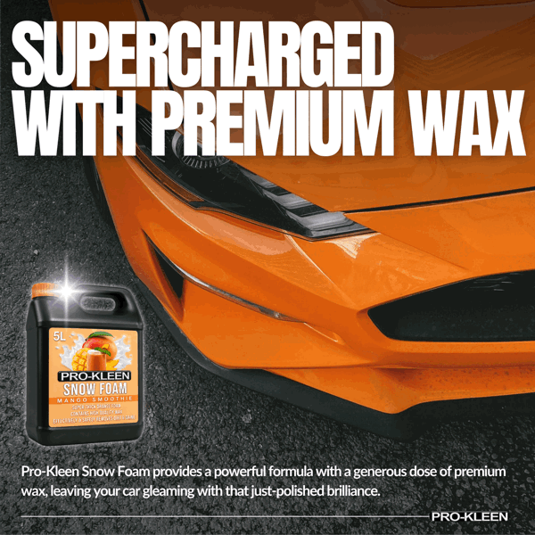 ProKleen Pro-Kleen 15L Mango Smoothie pH Neutral Snow Foam with Wax Super Thick & Non-Caustic Foam
