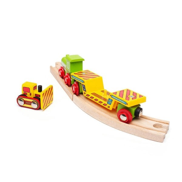 Bigjigs Rail Bulldozer Low Loader