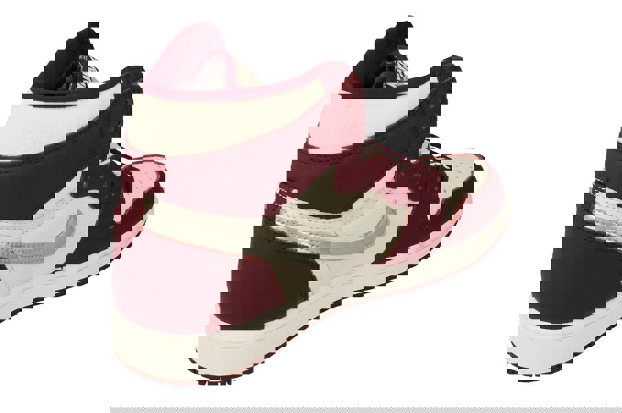 Nike Air Jordan 1 Retro High Og Mens Basketball Trainers 555088  555088 - Bordeaux Silver White 611 - Photo 2