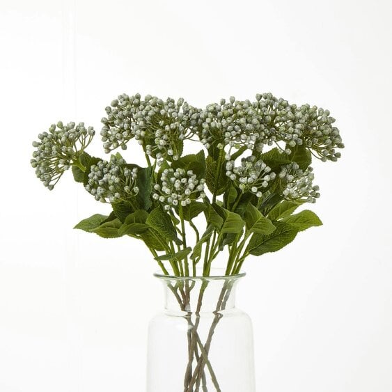 Wyld Haus Set of 3 Artificial Flowers Blue Budding Hydrangea Sprays