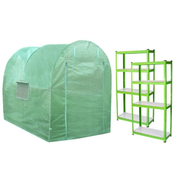 Monstershop Polytunnel 19mm 2.5m x 2m with Racking