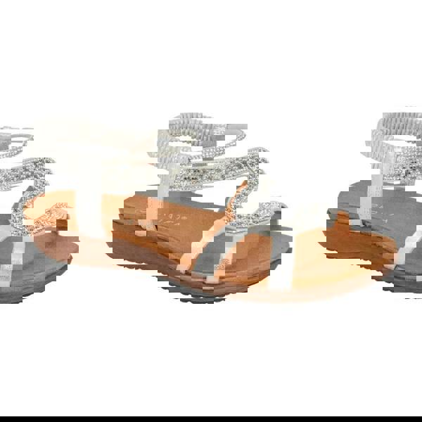 Cipriata Womens/Ladies Serpent Sandals - Silver