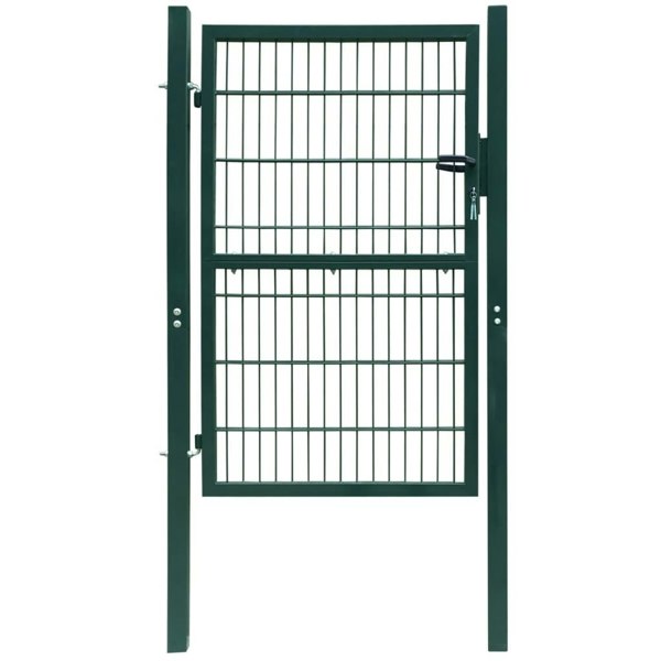 Berkfield 2D Fence Gate (Single) Green 106 x 230 cm
