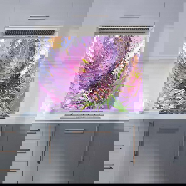 Warren Reed - Designer Abstract Thistle Explosion Kitchen Splashback