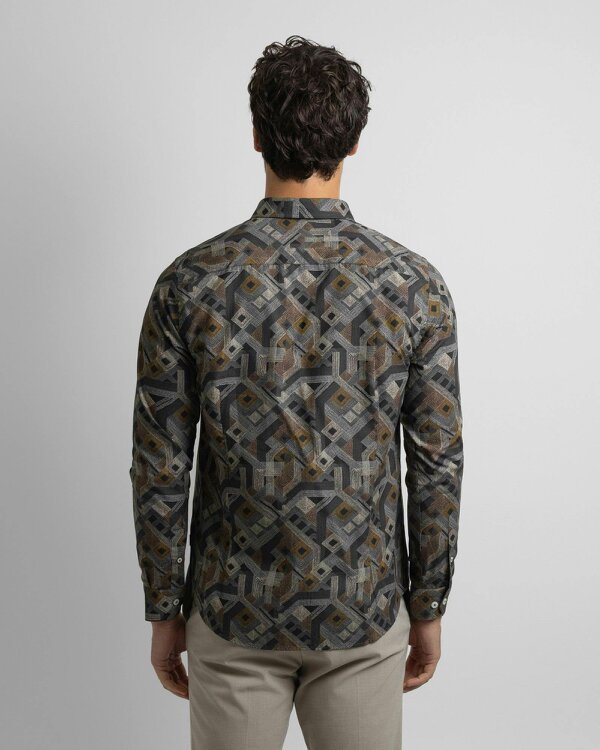 Steel & Jelly Limited Edition Slate Aztec Slim Fit Shirt