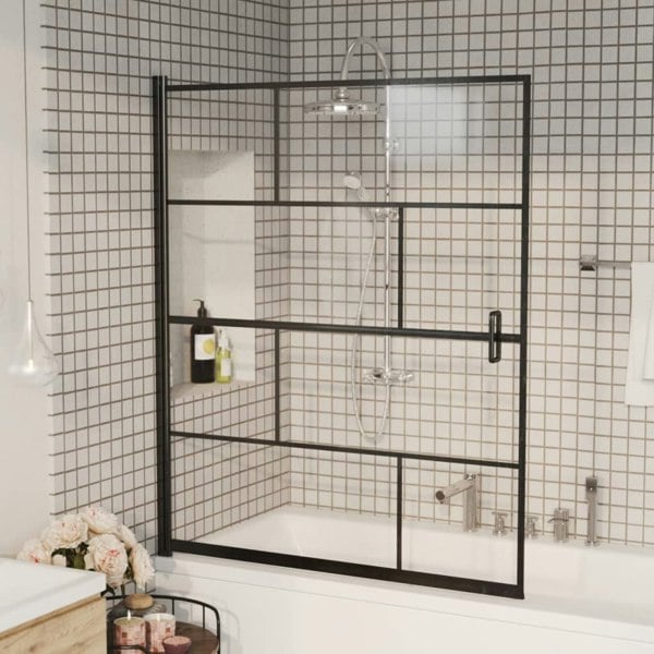 Berkfield Shower Enclosure ESG 116x140 cm Black