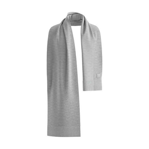 BOSS Akaio Knitted Scarf Silver