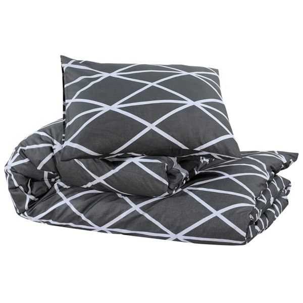 Berkfield Duvet Cover Set Grey 220x240 cm Cotton
