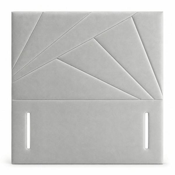 Great British Beds Mosaic Headboard - Silver Plush