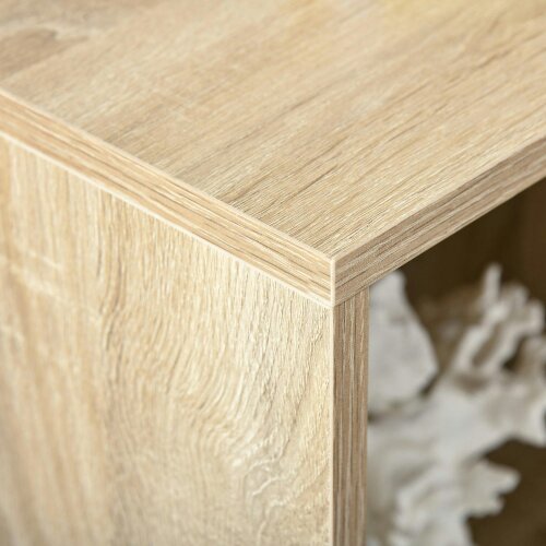 Wyld Haus Nafino Ledi Wood Oak Effect 6 Cube Storage Bookcase