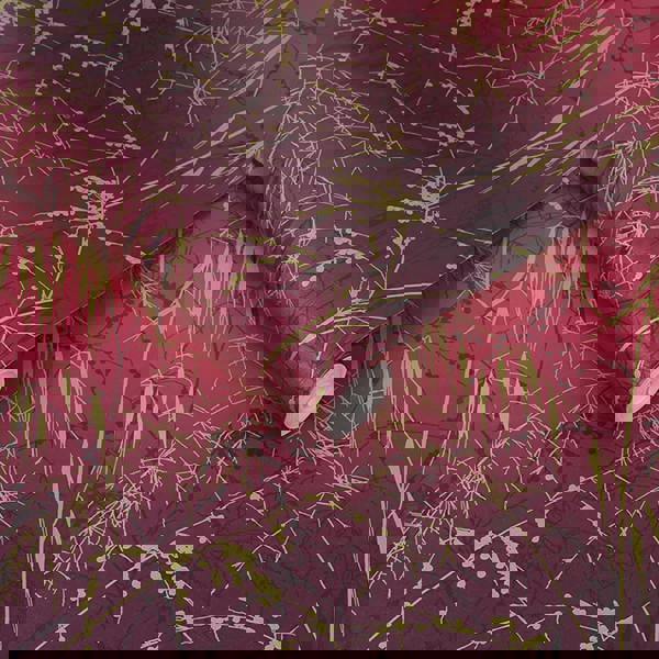 Clarissa Hulse Meadow Grass Wallpaper | Damson & Soft Gold