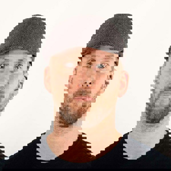 Heritage Traditions Herringbone Tweed Panel Flat Cap