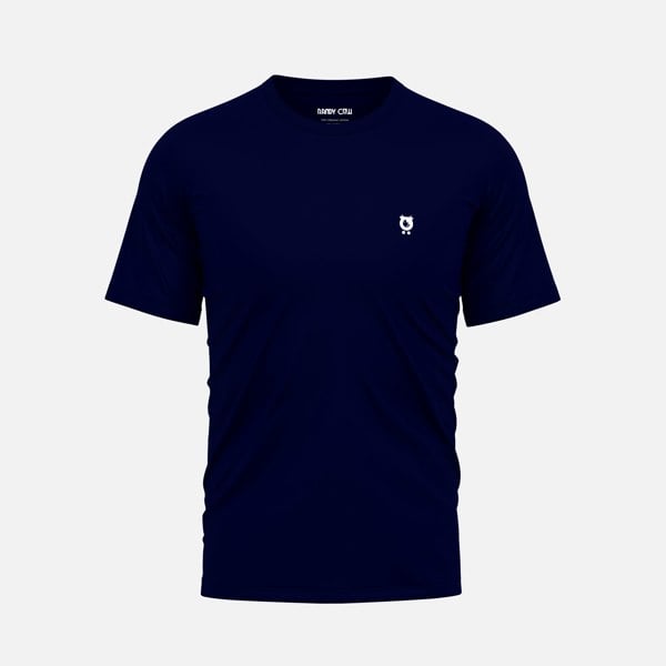 Randy Cow Plain Navy - Organic Cotton T-Shirt