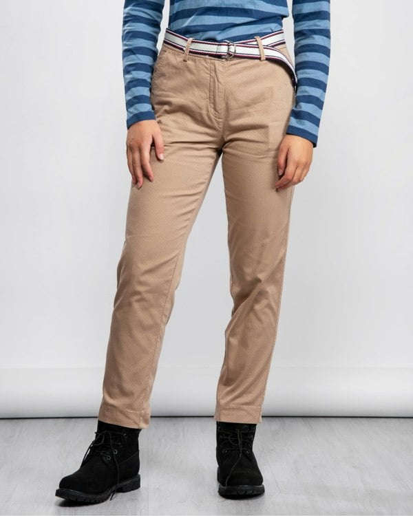 Tommy Hilfiger Cotton Stretch Dobby Womens Pants WW0WW27285AEG
