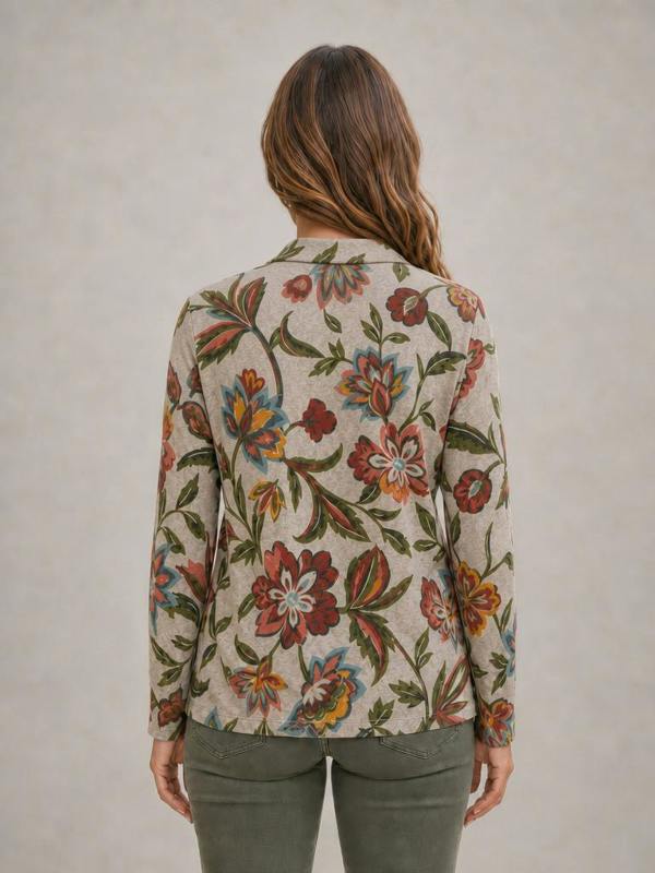 TIGI Persian Floral Cowl Neck Top.