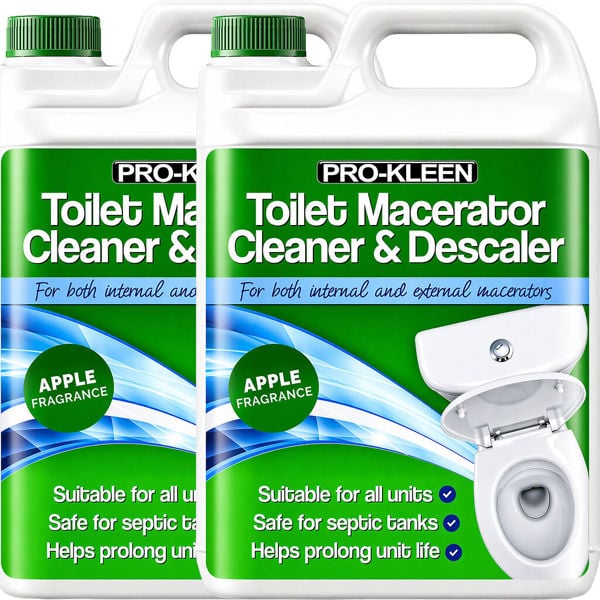ProKleen Pro-Kleen Toilet Macerator Toilet & Descaler Apple Highly Concentrated, Long-Lasting Formula 10L