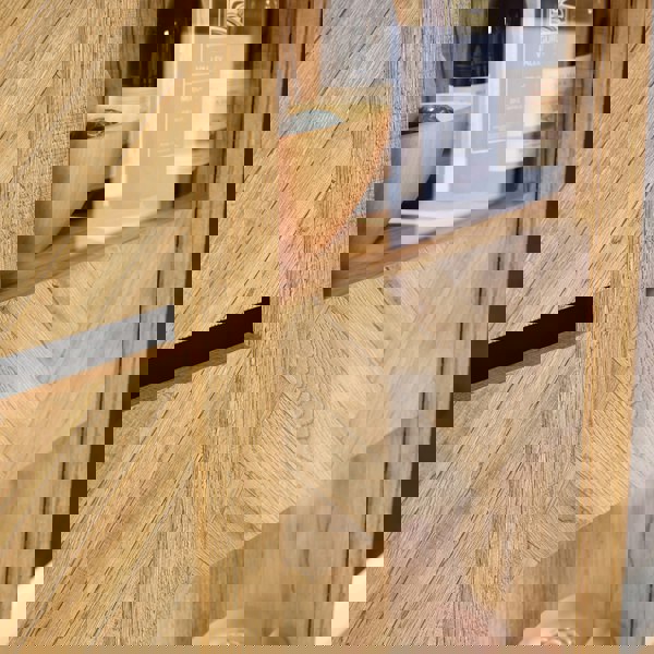 Furniture To Go Nikomedes Sideboard in Spica Oak/Matt Black/Bartex Oak