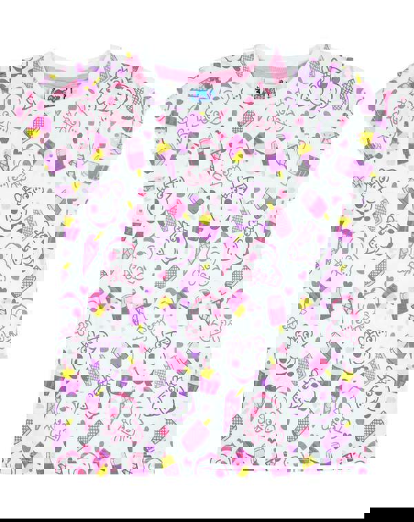 Peppa Pig Girls White Character Short Sleeved T-Shirt