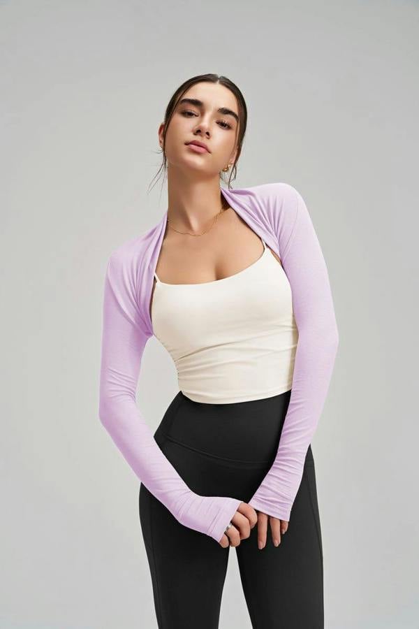 Anniou Women's Fitness Bolero UPF50+ - Taro purple