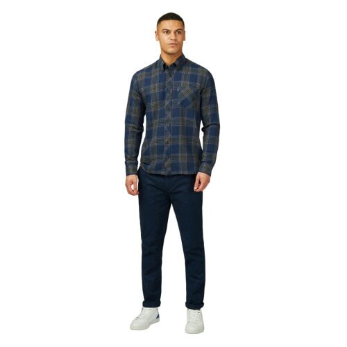 Ben Sherman Mens Signature Stretch Slim Chinos - Dark Navy