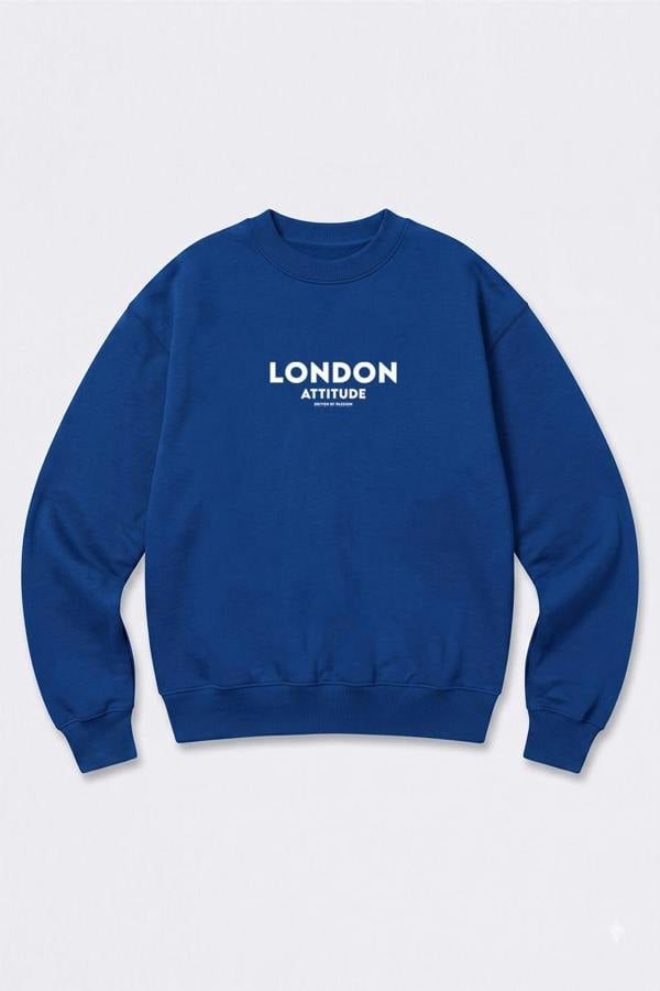 London Attitude Oversized Dragon Graphic Sweatshirt