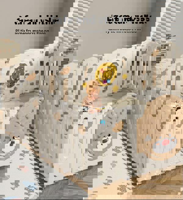 Dekko Baby Playpens Kids Safety Gate Activity Center Toddler Fence Play16 Panels