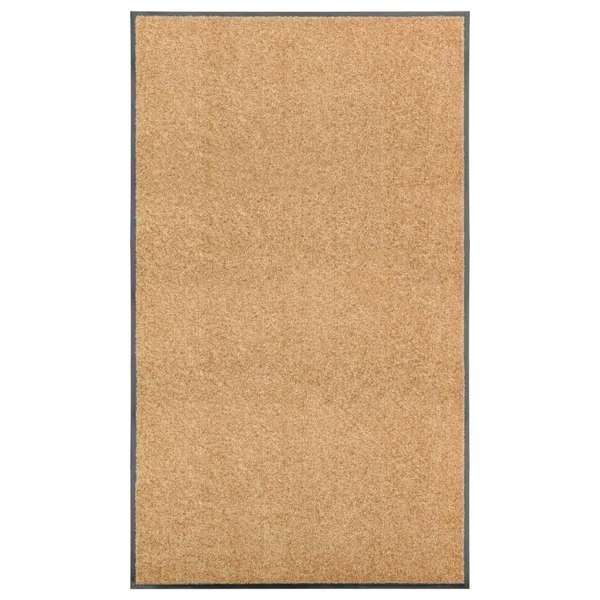 Berkfield Doormat Washable Cream 90x150 cm