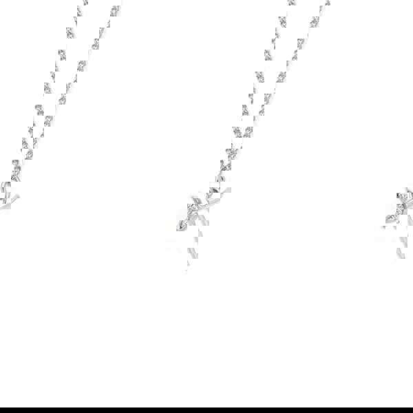 Say It With Dainty Winged Initial Charm Necklace - Sterling Silver