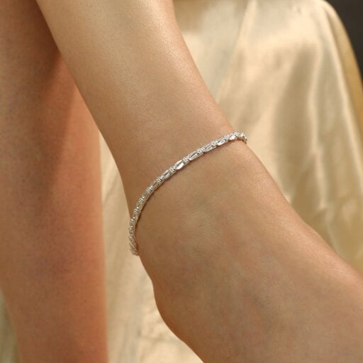 The Colourful Aura 925 Silver Cowrie shell Indian Payal Anklet
