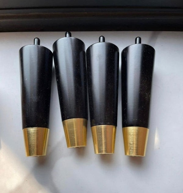 ISTOOLS Premium Will Blue Velvet Footstool Ottoman – Non-Storage Multifunctional Footrest & Coffee Table Pouffe