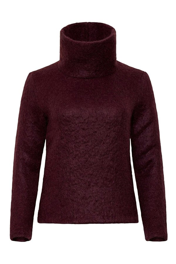 Bo Carter Edith Roll Kneck Jumper - Plum