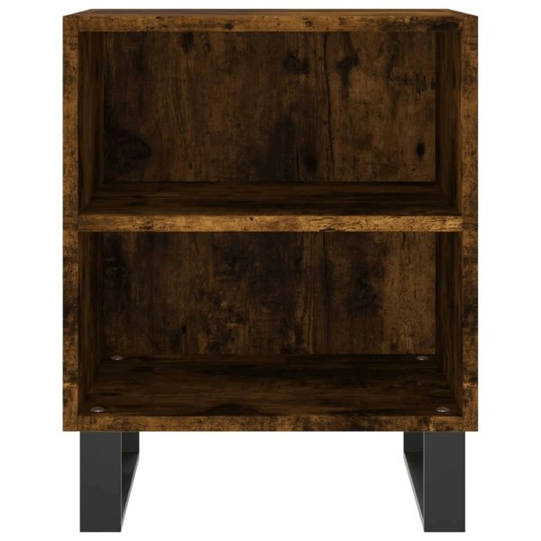 Berkfield Bedside Cabinets 2 pcs Smoked Oak 40x30x50 cm Engineered Wood