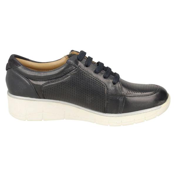 Padders Ladies Padders Side Zip Lace Up Trainers Ivy