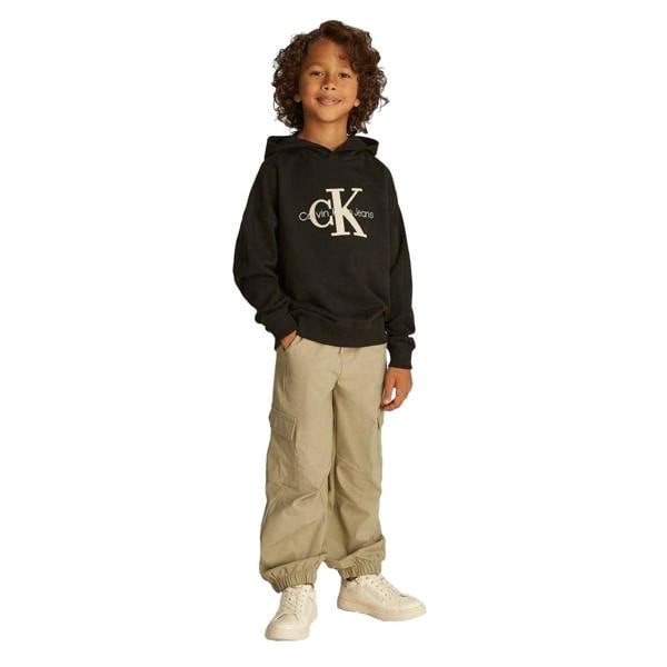 Calvin Klein Childrens/Kids Hooded Regular Hoodie - Black - 