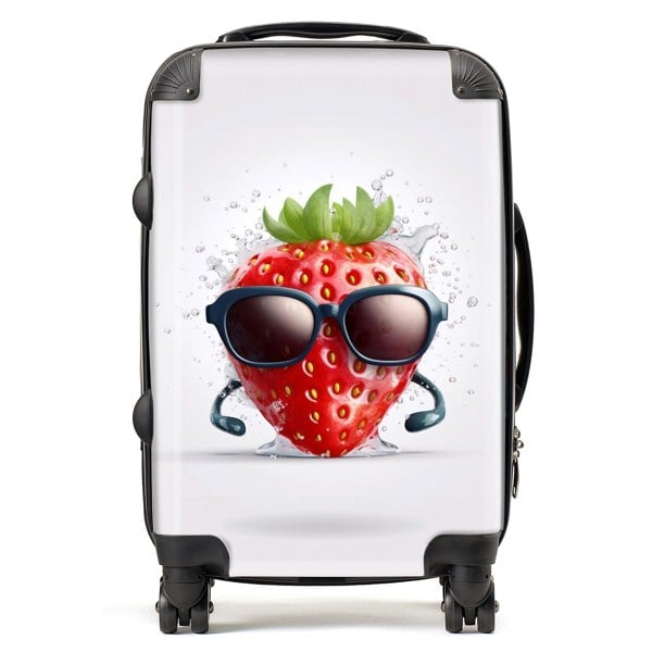 Warren Reed Strawberry In Glasses Suitcase