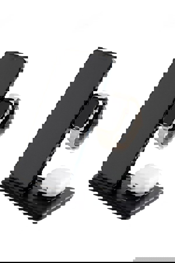 Living and Home 15W 3-in-1 Fast Wireless Charging Station for Apple Devices