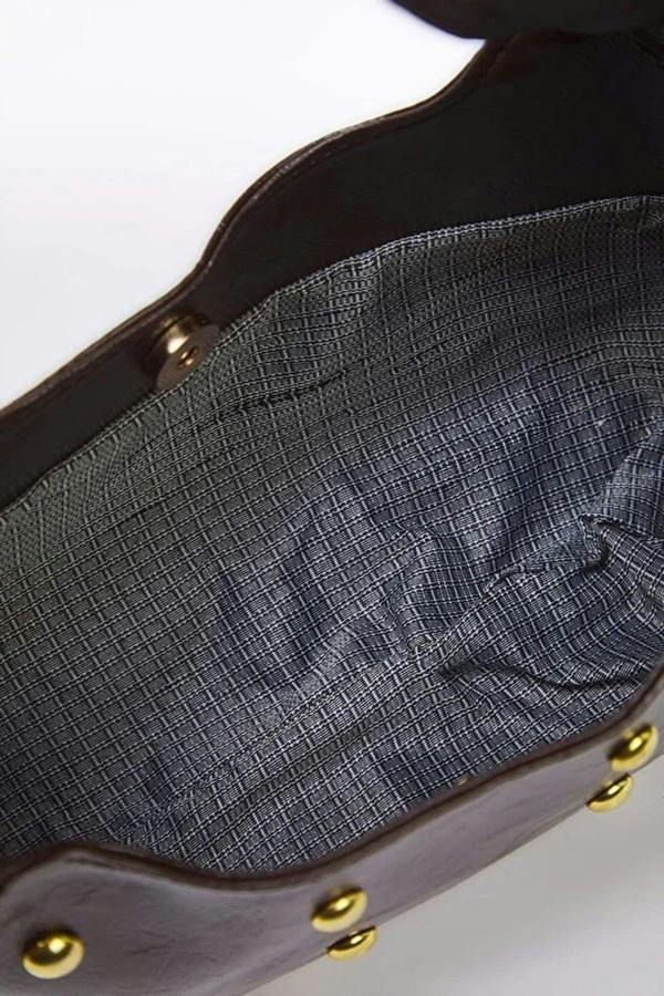 WOVCOR Trok Stone Embellished Women's Oval Medium Size Hand and Shoulder Bag