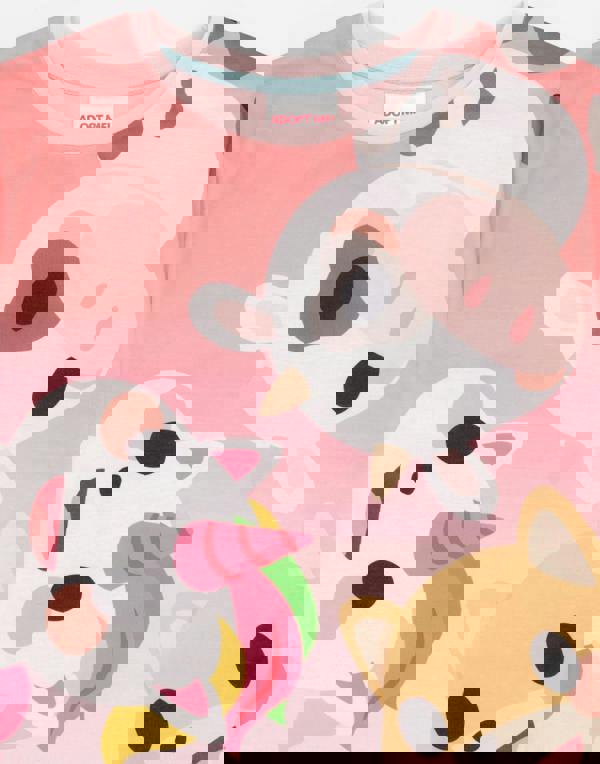 Adopt Me Girls Pink Short Sleeve Short Leg Pyjama Set