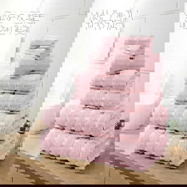 Smart Living Boston 8 PCS Towel Bale Set - Pink