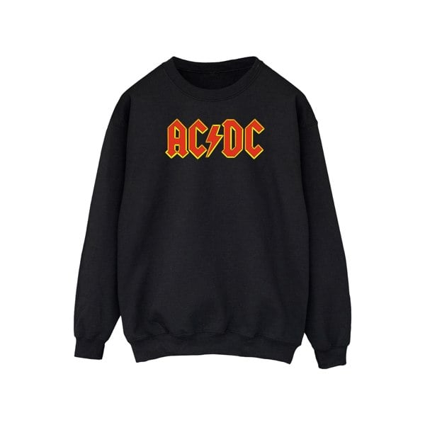 AC/DC Mens Red Logo Sweatshirt - Black