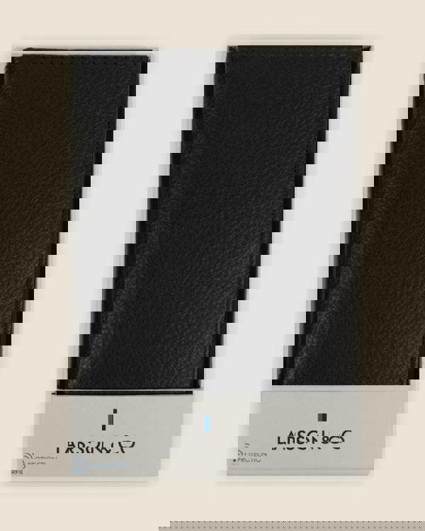 Larsson & Co Pori - Textured Leather Bi-Fold Card Holder