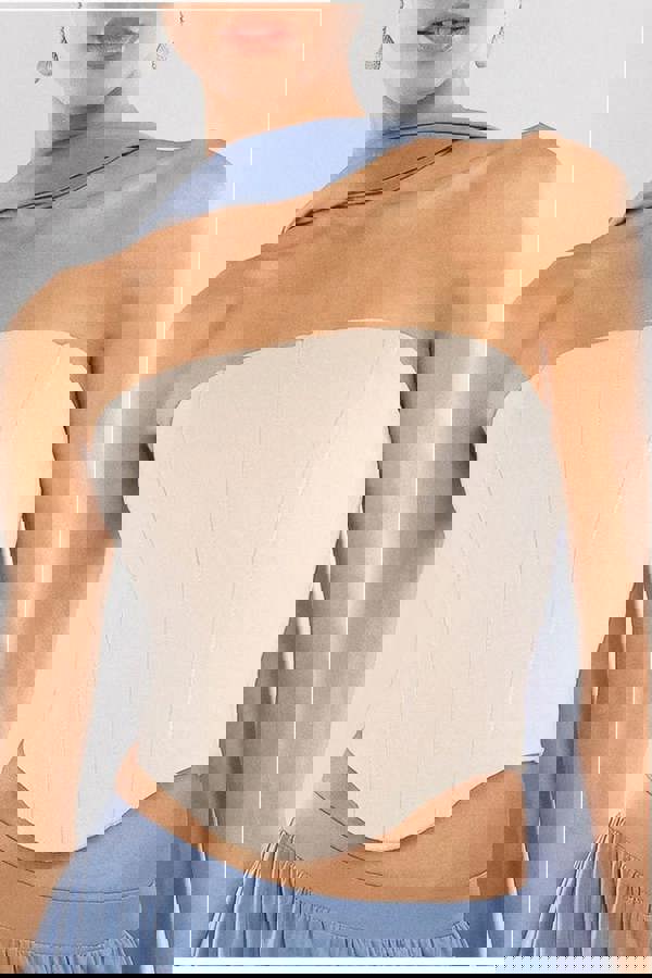 Compact Crepe Lace Up Corset T227