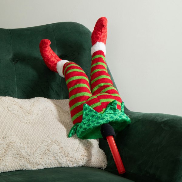 Samuel Alexander 55cm Battery Operated Soft Animated Elf Kicking Legs Christmas Decoration