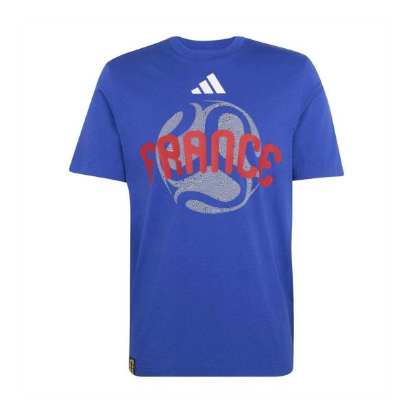 Adidas Mens France FIFA World Cup 26 T-Shirt - Bold Blue - 